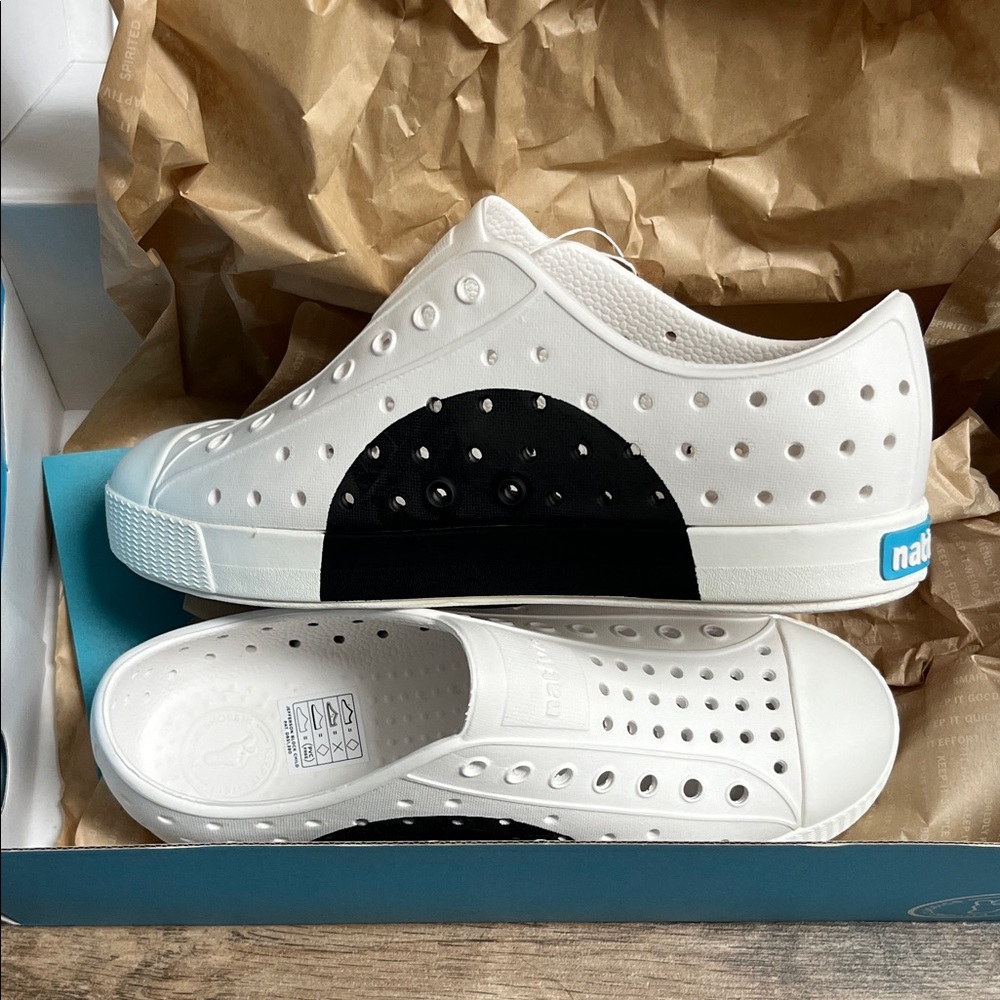 Native Black and White Sneakers